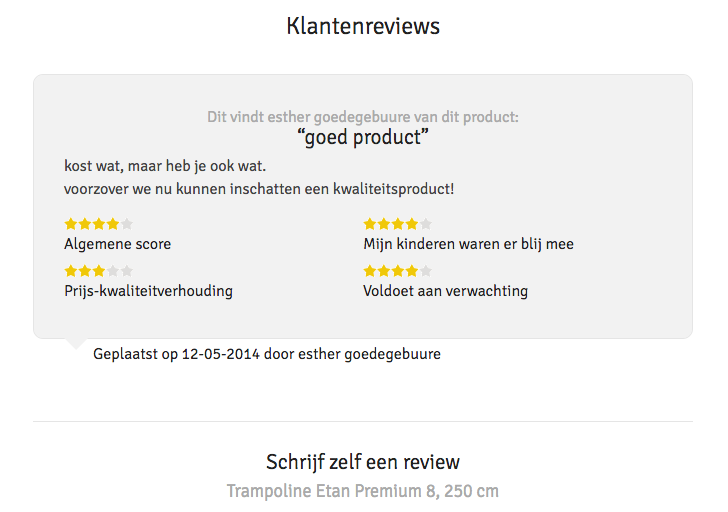 Trampoline review Etan premium Gold 08 trampoline