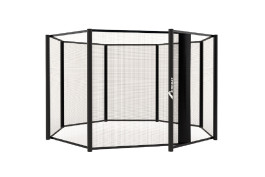 Net van henneptouw, valbescherming, veiligheidsnet, technische bescherming, 1 x 3 m, 8 mm dik touw, gaten van 10 cm, voor balkonbescherming, decoratie van fotomuren, klimnet