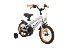 Volare_Kinderfiets_jongens_4_jaar_incl._zwijwieltjes_oranje_grijs_zwart_fietsbel-fietsen