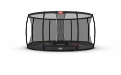 BERG InGround Elite 430 grijs Levels + veiligheidsnet DLX XL