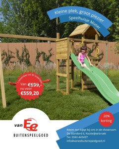 Houten-speelhuisje-met-glijbaan-Fungoo-Mixter-van-Ee-buitenspeelgoed