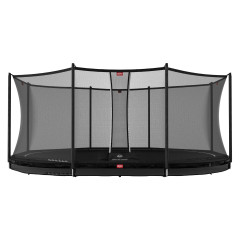 BERG Inground Grand Favorit 520 zwart + Safetynet Comfort