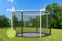 Akrobat_Gallus_Flat_to_the_ground_365_met_veiligheidsnet_van_ee_buitenspeelgoed