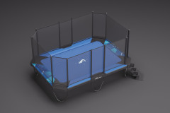 Akrobat XCITYX Trampoline 430x305 + veiligheidsnet