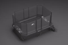 Akrobat XCITYX Trampoline 520x365 + veiligheidsnet