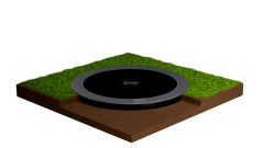 Avyna Trampoline FlatLevel Ø245 met veiligheidsnet