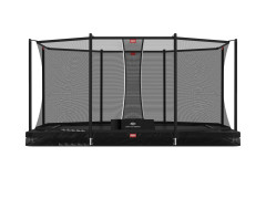 BERG Ultim Favorit InGround 410 zwart + Safety Net Comfort