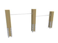 ModernPlay Duikelrek Dubbel RVS