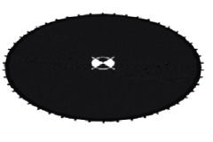 Springdoek voor Elfje 300 trampoline (72 ogen, veerlengte: 175 mm)