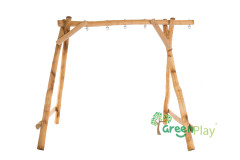 robinia houten schommel met oversteek