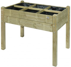 Minituin moestuin op poten 120x80x89cm, inhoud 140 liter
