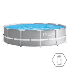 Intex Opzetzwembad Prism Frame Rond Ø 366 x 76 cm