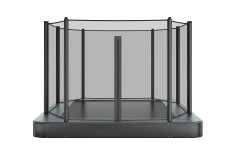 Akrobat Orbit Flat to the Ground trampoline 380x250 cm + net