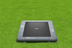 Akrobat Orbit inground trampoline 335x244 Antraciet (zonder veiligheidsnet)