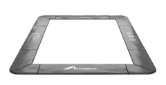 Trampolinerand Akrobat Primus Flat 335x244 zwart