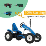 BERG_skelter_go_kart_New_Holland_6+_groot_xl_van_ee_buitenspeelgoed_50%_korting_op_aanhanger