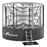 Akrobat Gallus 305 cm grijs met veiligheidsnet