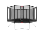 BERG_Favorit_380_trampoline_met_veiligheidsnet_Comfort_en_grijze_rand