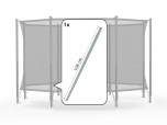 BERG Safety Net Comfort - Onderpaal + veerclip (108cm)