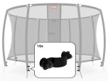 BERG Safety Net Deluxe - Bevestigingsbeugel, bout, ring en moer voor 8 palen