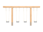 Dubbele schommel + dubbele oversteek Modernplay extra