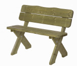 Houten tuinbank Sneek 120cm tweezits