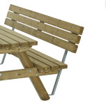 Rugleuning picknicktafel 200 cm