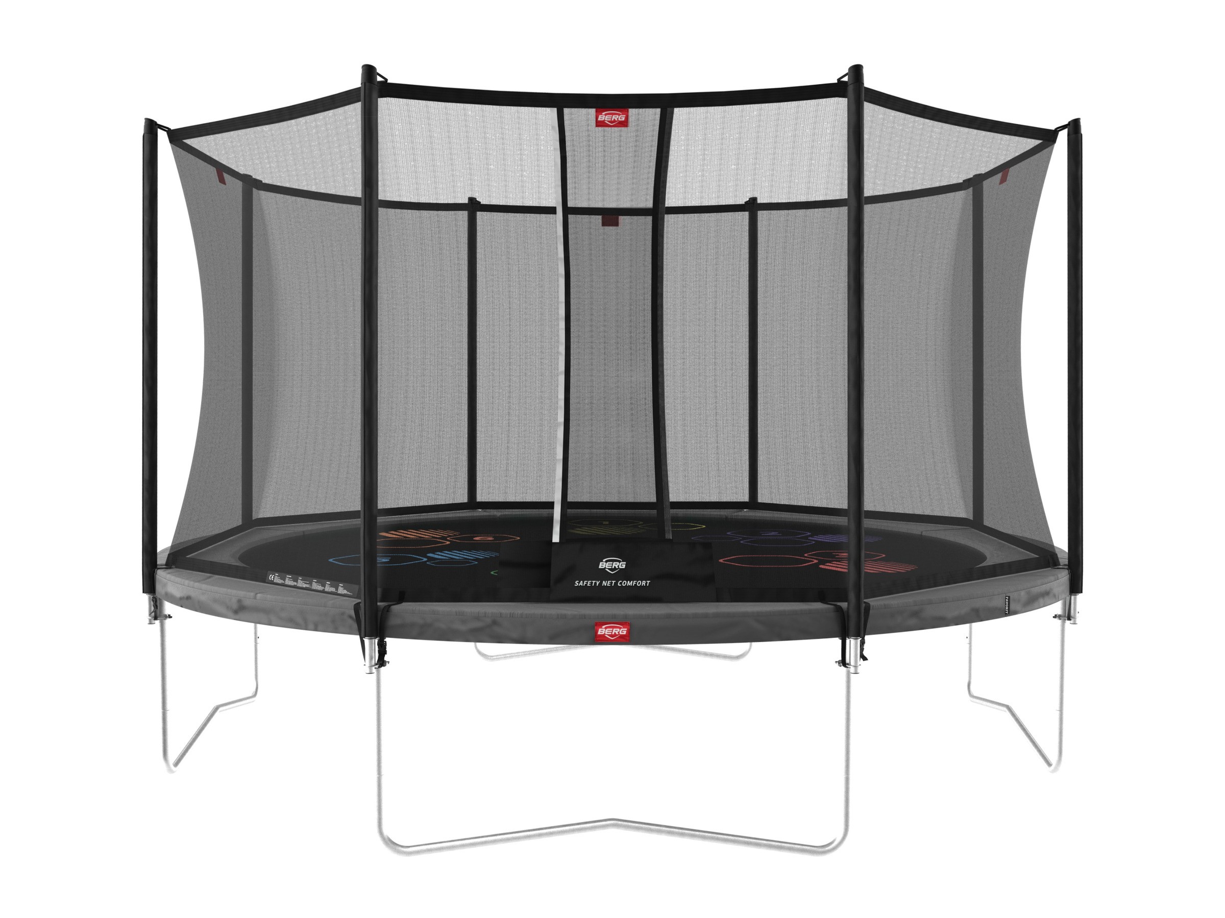 Mus foto overloop BERG Favorit 430 Levels trampoline + net | Van Ee Buitenspeelgoed