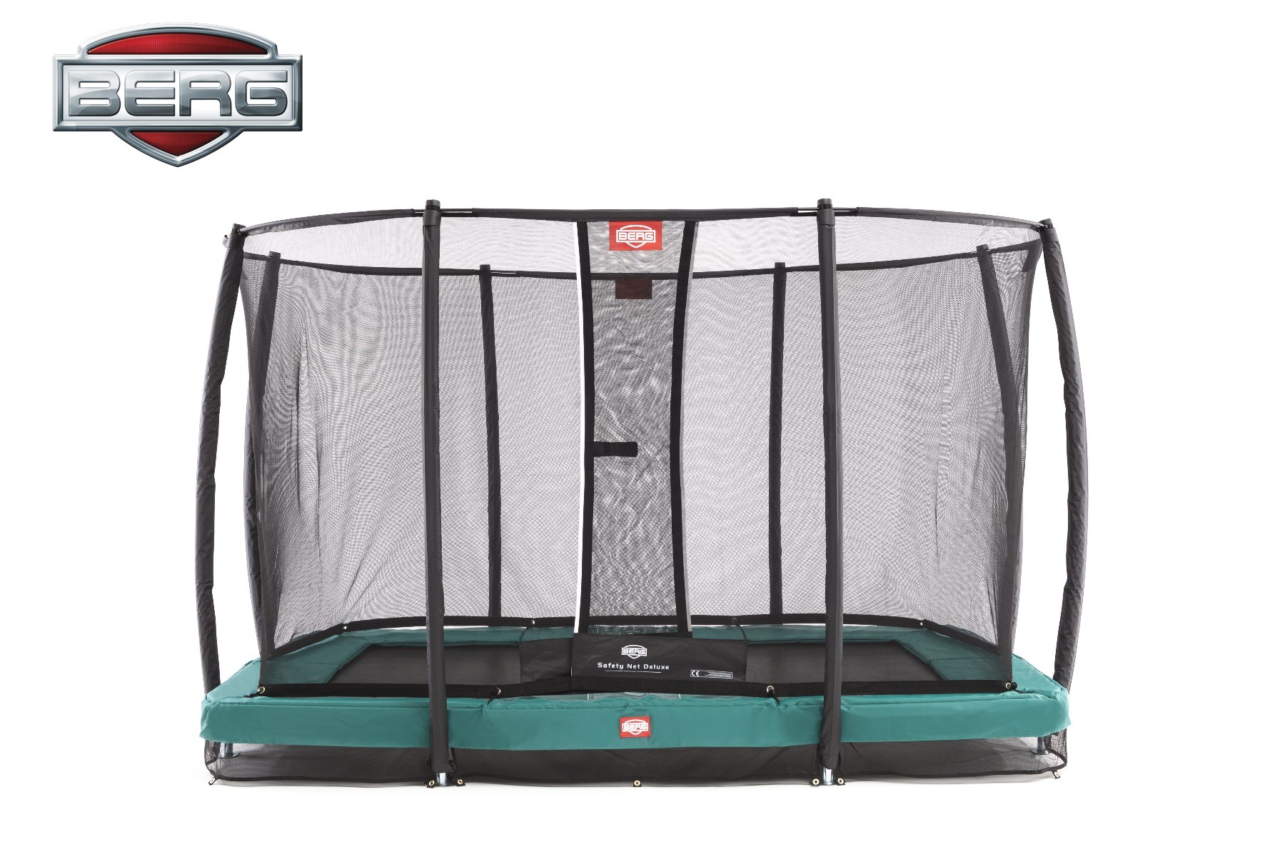 Berg inground EazyFit trampoline + Safety Net Deluxe Van Ee Buitenspeelgoed