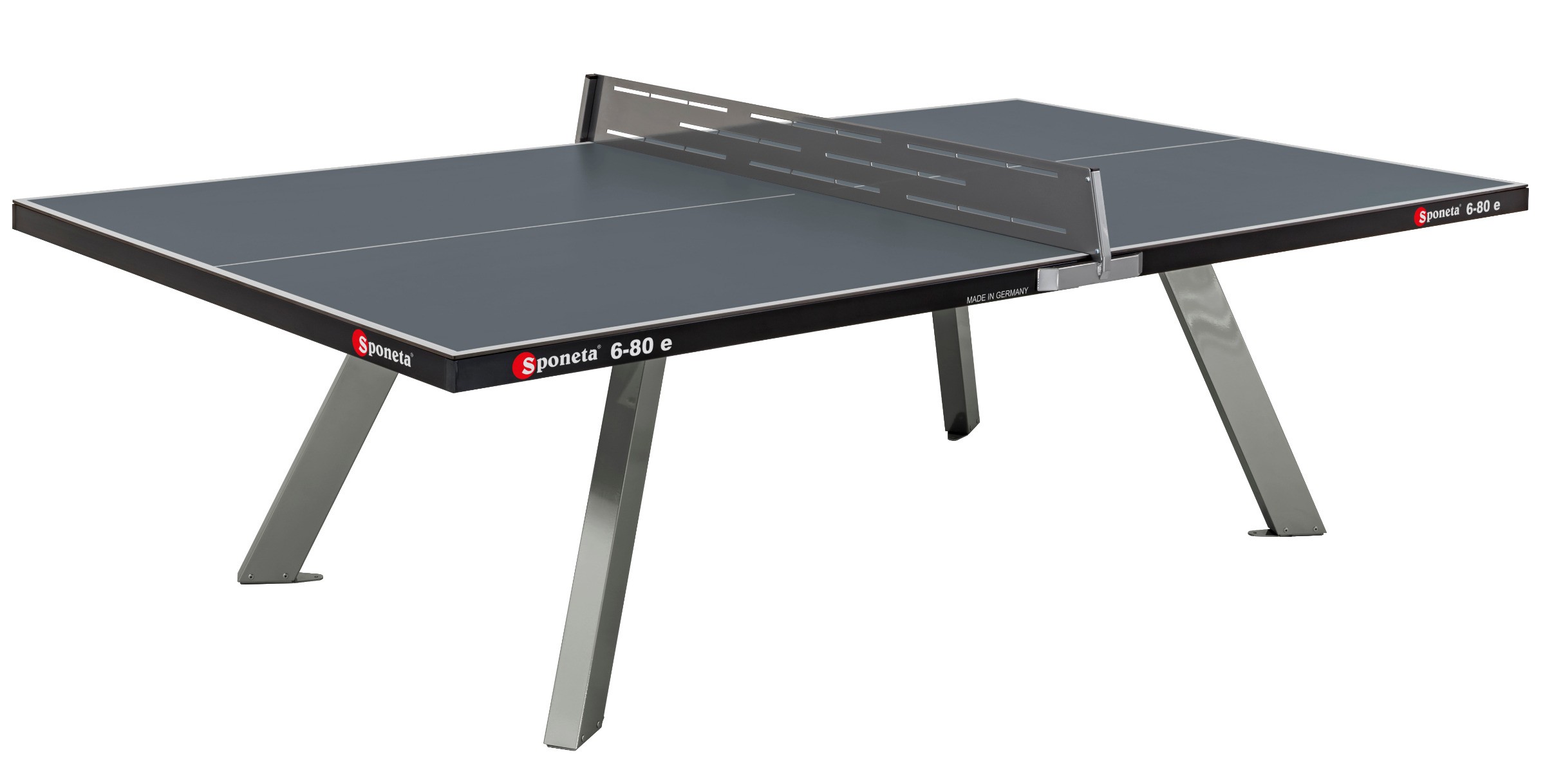 Sponeta tafeltennistafel S6-80e outdoor grijs | Van Ee Buitenspeelgoed