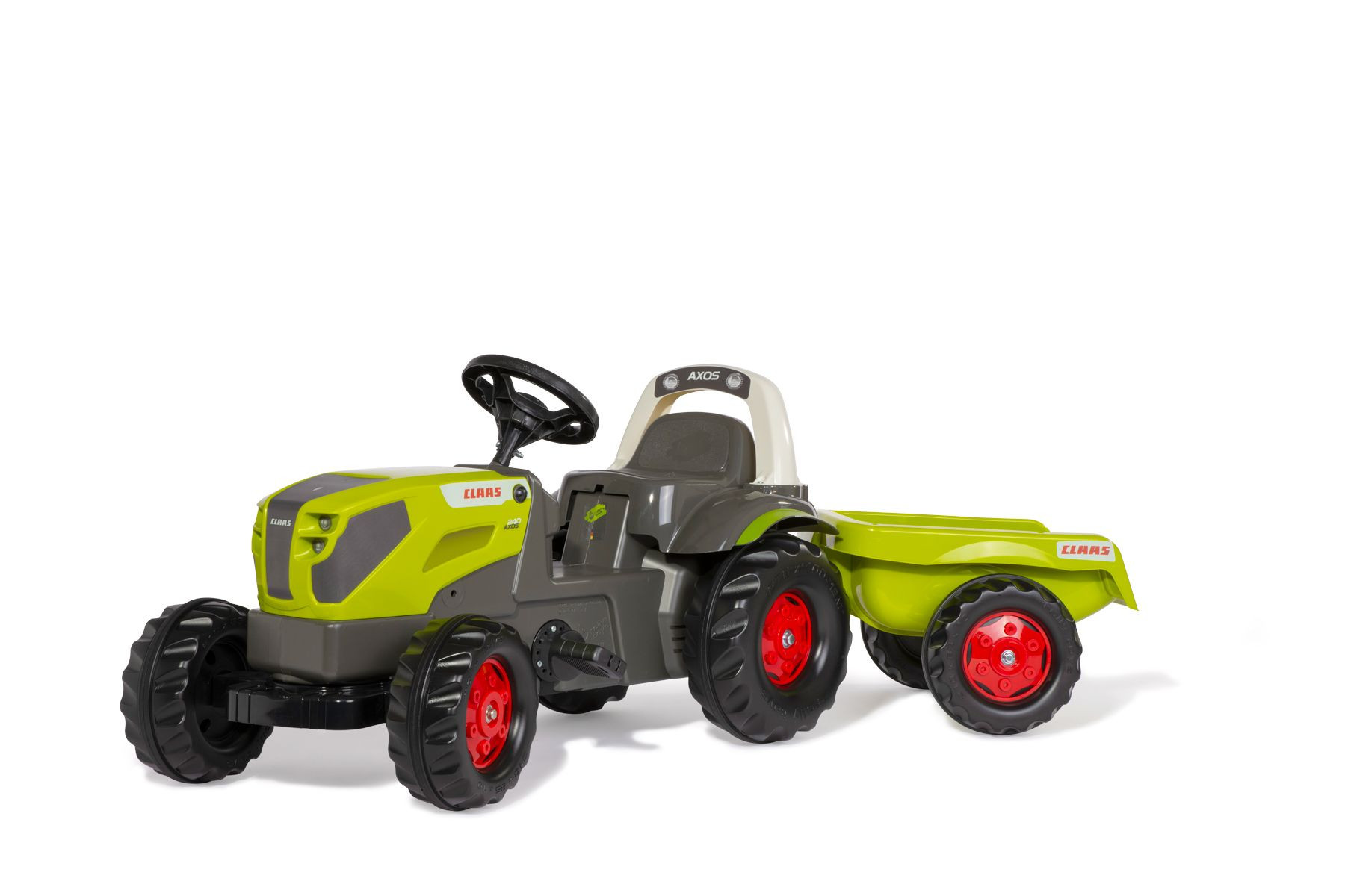 Rolly Toys Traptractor Met Aanhanger RollyKid Claas Axos | Van Ee Buitenspeelgoed