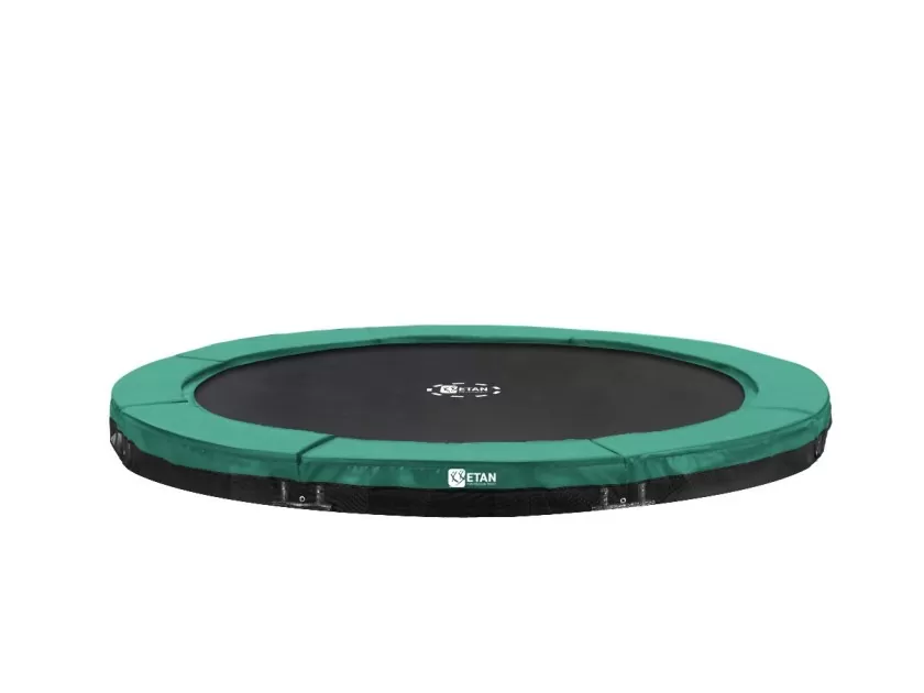 zeil Wijde selectie prachtig Inground Etan Premium Gold 08 Groen trampoline 244 cm - aanbieding! | Van  Ee Buitenspeelgoed