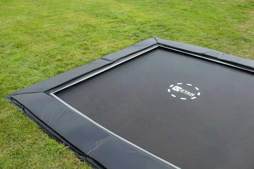 vrijdag Perth Blackborough Pardon Etan UltraFlat trampoline rechthoekig 198 x 294 cm zwart | Van Ee  Buitenspeelgoed