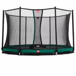 Inground trampoline met veiligheidsnet