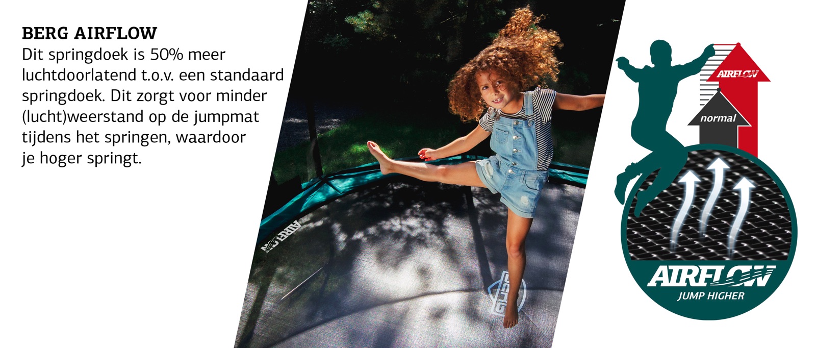 airflow rechthoekige ultim trampoline