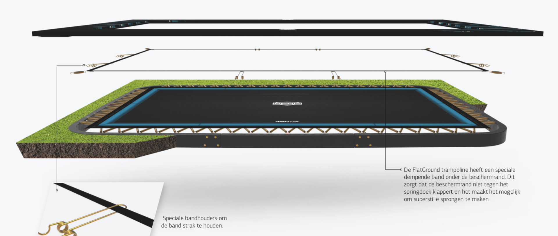 dempende band randkussen berg ultim elite flatground 500
