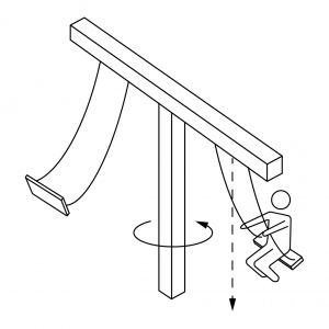T schommel met één staander