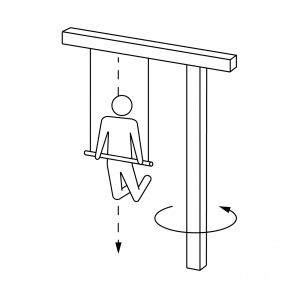 galg schommel met één paal